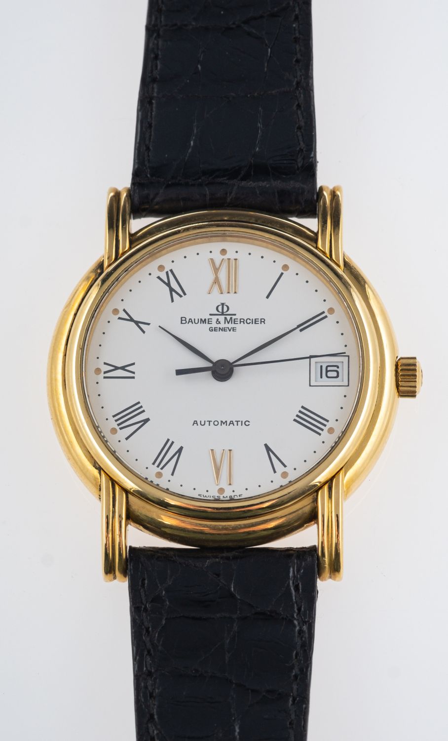 Cartier Vendome a 9ct gold lady's wristwatch the white dial with black Roman numerals and signed - Image 2 of 2
