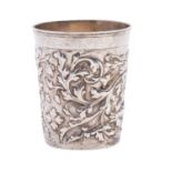 A 18th century Russian silver charka / beaker by Andrei Kostrinsky, Moscow 1748,