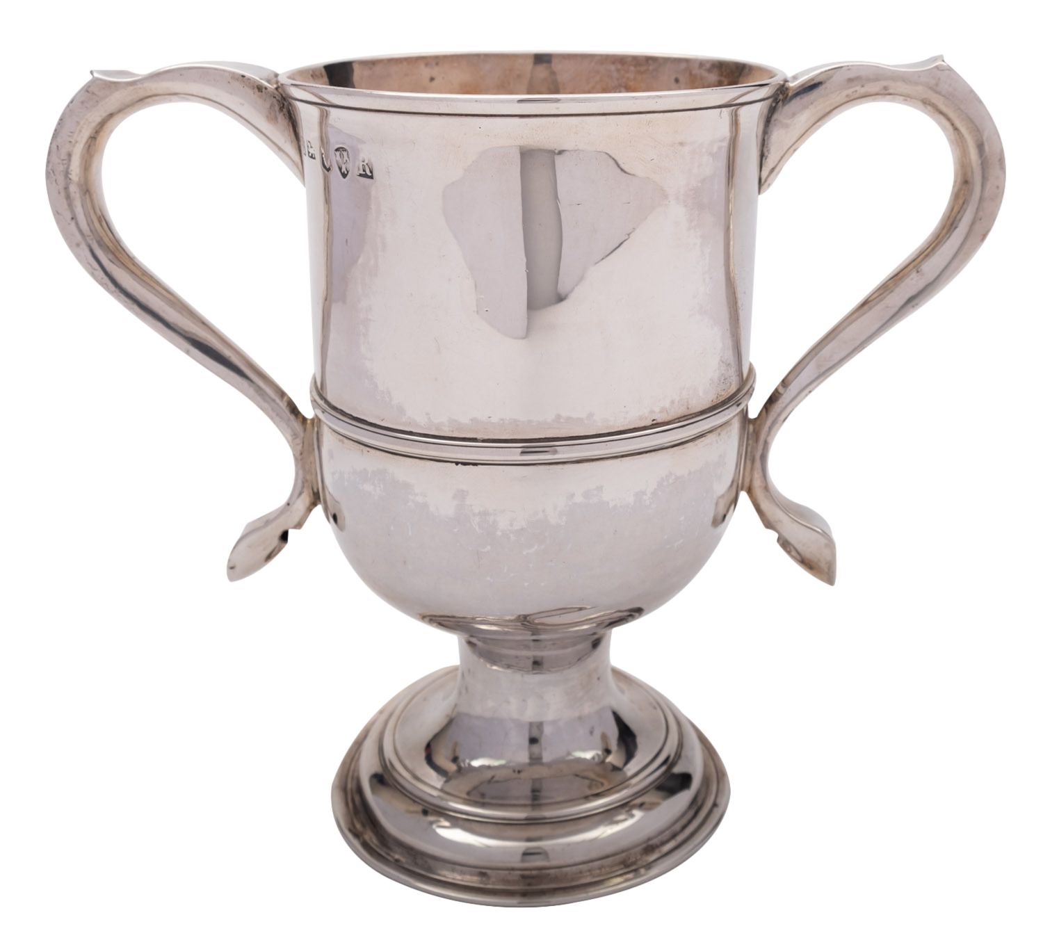 A George III English provincial silver two handle cup by John Langlands I & John Robertson I,