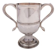 A George III English provincial silver two handle cup by John Langlands I & John Robertson I,