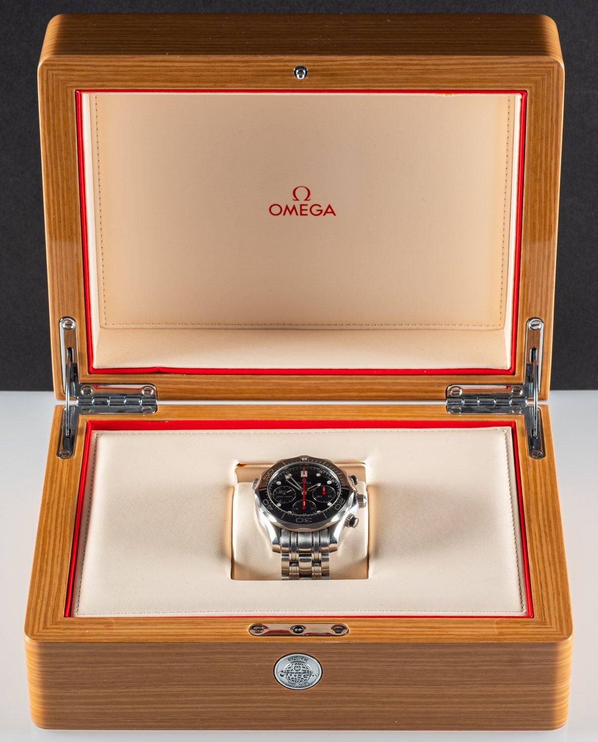 Omega Seamaster a stainless-steel Chronograph with Co-Axial chronometer escapement the dial signed - Image 2 of 3