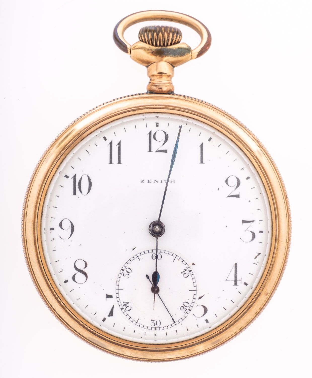 Zenith a gold-plated pocket watch the screw-back case stamped Empress, A.W.C & Co.