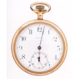 Zenith a gold-plated pocket watch the screw-back case stamped Empress, A.W.C & Co.