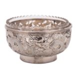 A Chinese export silver bowl by Wang Hing, Hong Kong, Shanghai and Canton 1854-1930,
