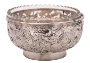 A Chinese export silver bowl by Wang Hing, Hong Kong, Shanghai and Canton 1854-1930,