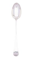 A Victorian silver Old English pattern gravy spoon by Josiah Williams & Co (George Maudsley