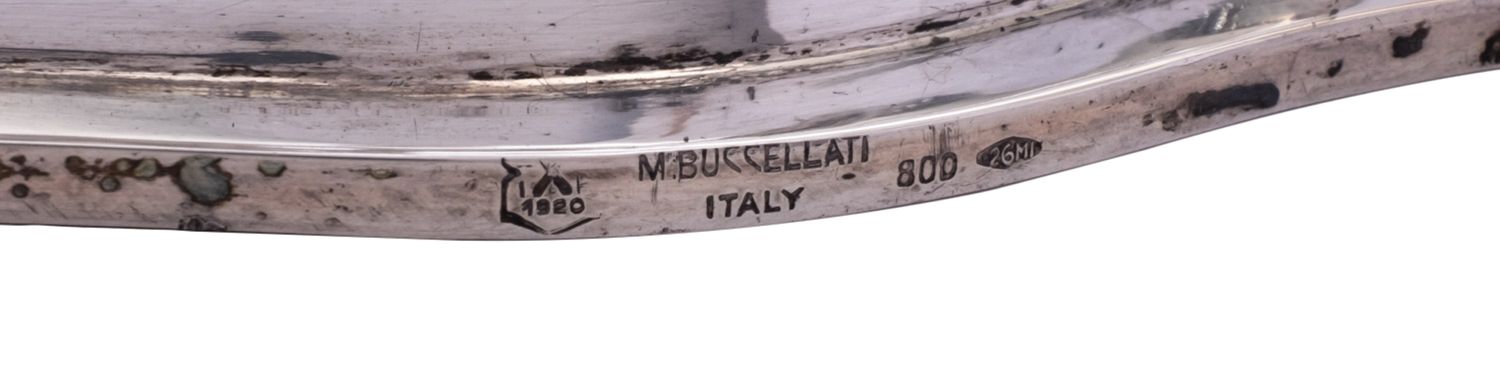 An Italian eight branch silver candelabra by Ilario Pardella, Milian 1944- 1955, stamped 800, - Image 4 of 4