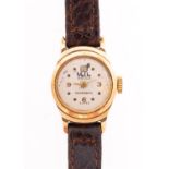 Mudu a lady's 18ct gold wristwatch the round dial signed Mudo, Antimagnetic, Swiss,