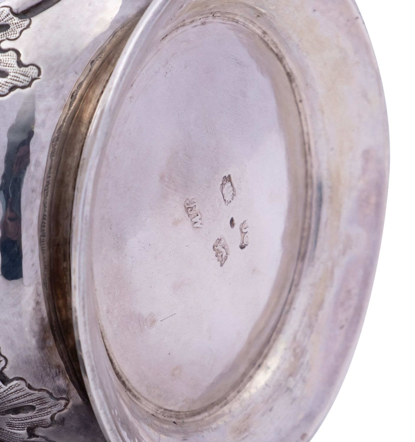 A George II silver mug by Benjamin West, London 1742, of baluster form, - Image 2 of 2