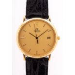 Omega de Ville a gentleman's gold-plated wristwatch,