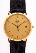 Omega de Ville a gentleman's gold-plated wristwatch,
