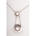 Murrle Bennett, an Arts & Crafts moonstone necklace,