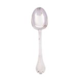 A William and Mary silver Trefid spoon by William Scarlett, London 1691, plain rat-tail,
