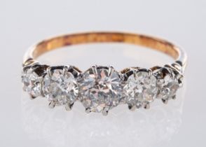 A five stone ring,