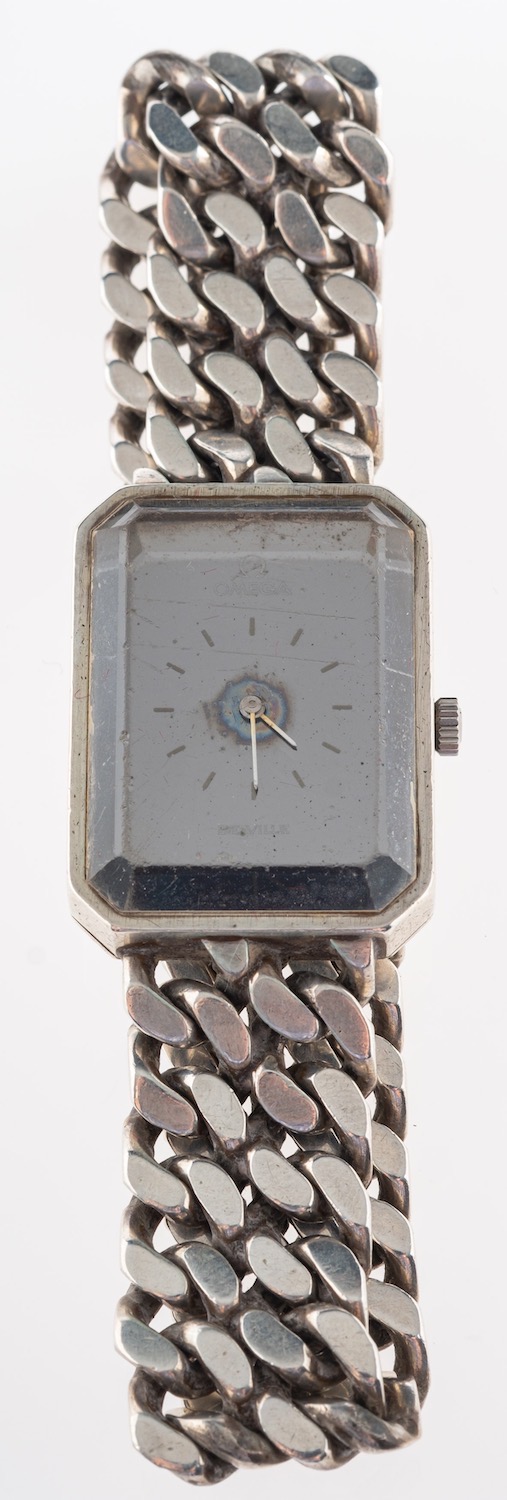Omega de Ville, a silver Jeux d'Argent wristwatch, RS 711. - Image 2 of 3