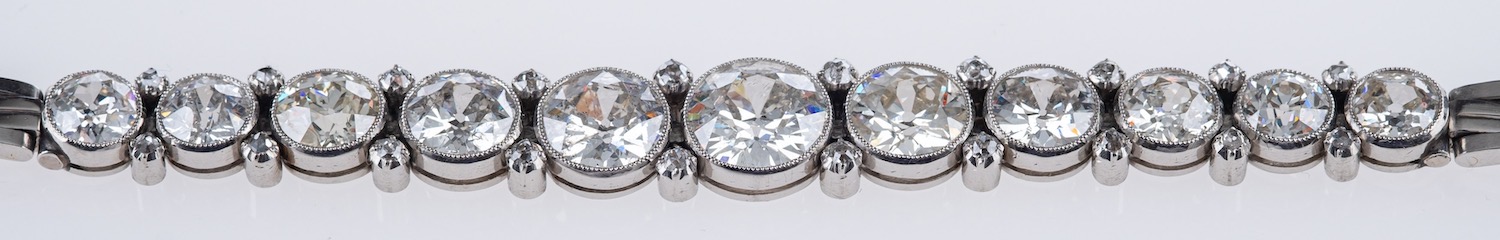 An Art Deco diamond bracelet, - Image 4 of 8