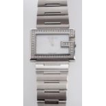 Gucci, a stainless steel and diamond wristwatch, with quartz movement,