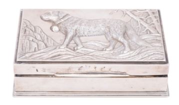 A South East Asian Export silver cigarette casket by Sin Yong Kwong Hah, early 20th century,