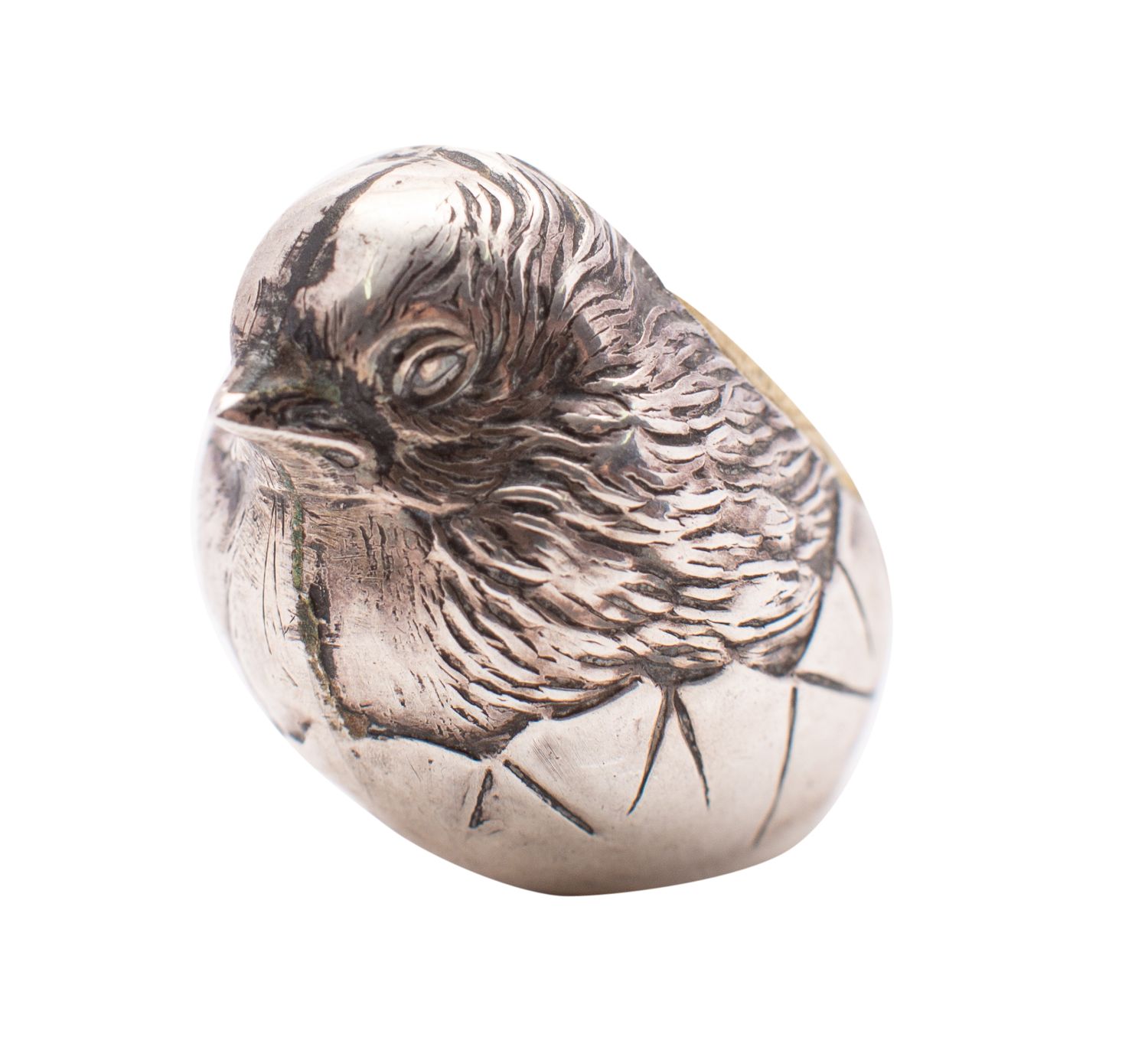 An Edwardian silver novelty small pincushion by Sampson Mordan & Co., Chester 1908, Rd no. - Image 4 of 6