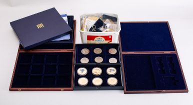 A collection of coins, commemorative set