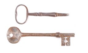 An 18th/19th century 'sparrow beak' key