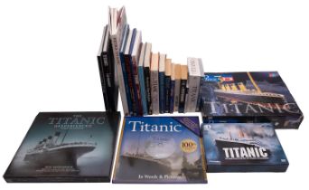 A collection of Titanic related books an