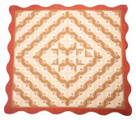 A late 20th century quilted bedspread an