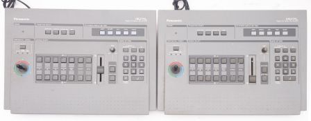 Two Panasonic Digital AV WJ-AVE55 mixer