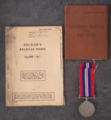 A WWII War Medal together with Soldier'
