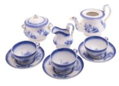 A Davenport pottery nursery tea set, dec