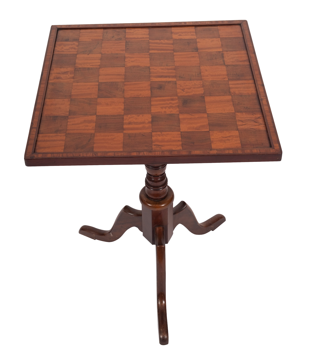 A William IV mahogany and satinwood games table, - Image 2 of 2