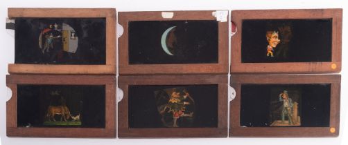 A group of six mahogany framed transfer