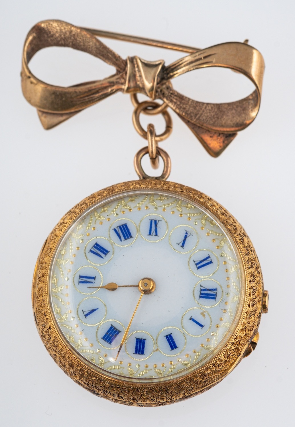 An early 20th Century pocket watch brooc