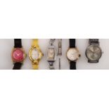 A group of watches, to include a 9ct yel