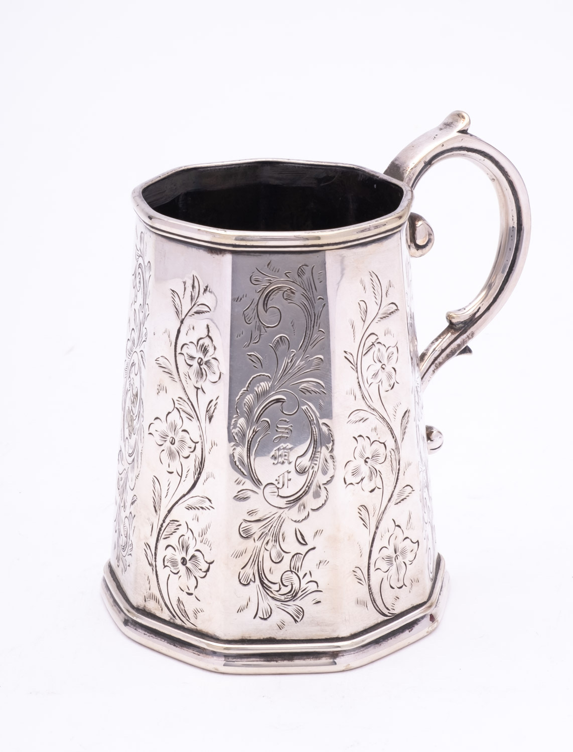 A 19th century silver plated christening