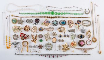 A large mixed lot of costume jewellery &