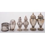 A group of silver and silver plated items comprising of;