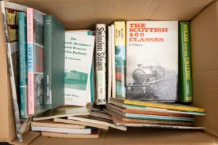 Two Boxes of Books, mainly GB railway re