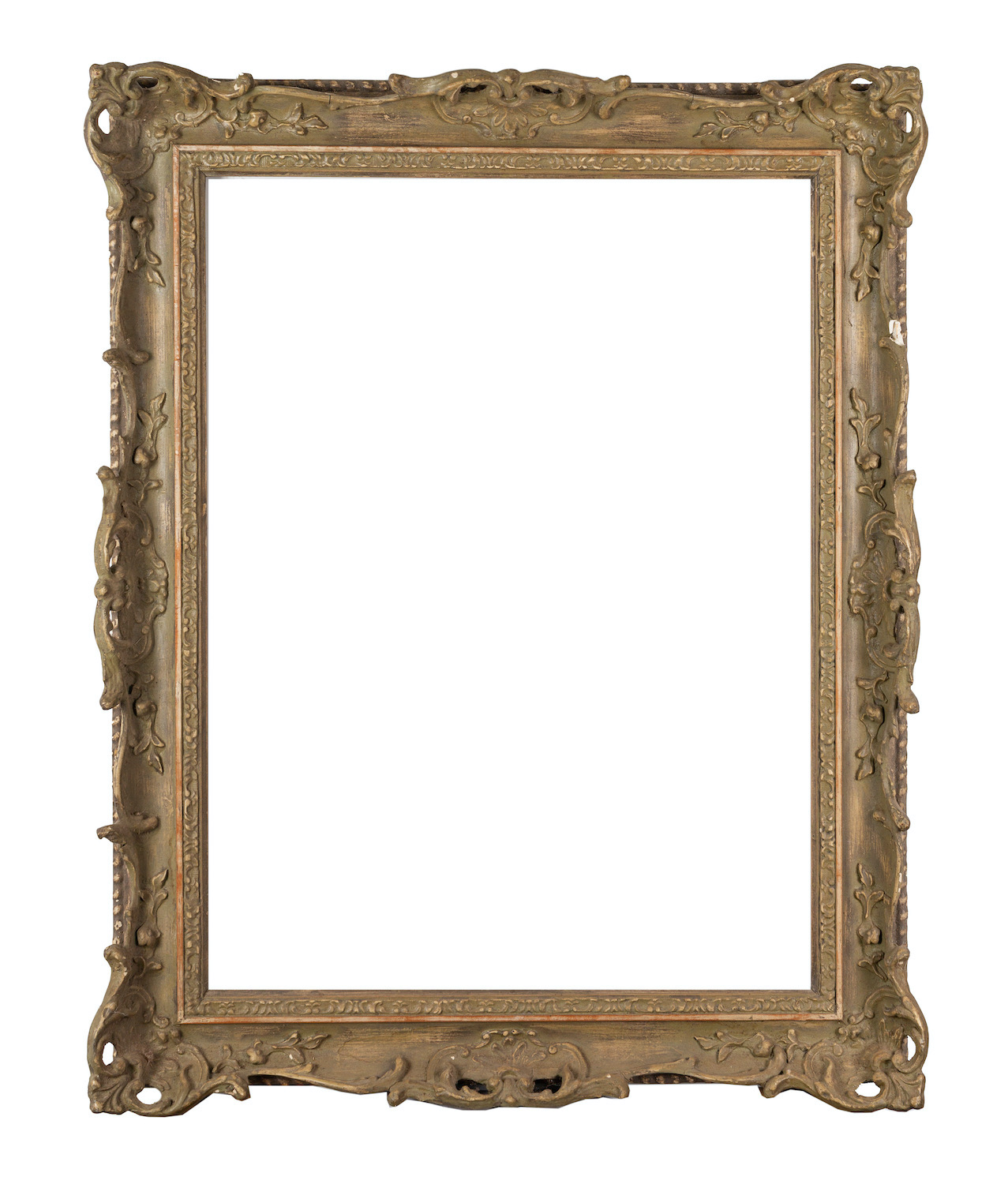 A gilded composite frame within a glazed display case - rebate 38 x 30. - Image 2 of 4