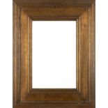 An Arts & Crafts gilded oak frame - rebate 40.5 x 26.