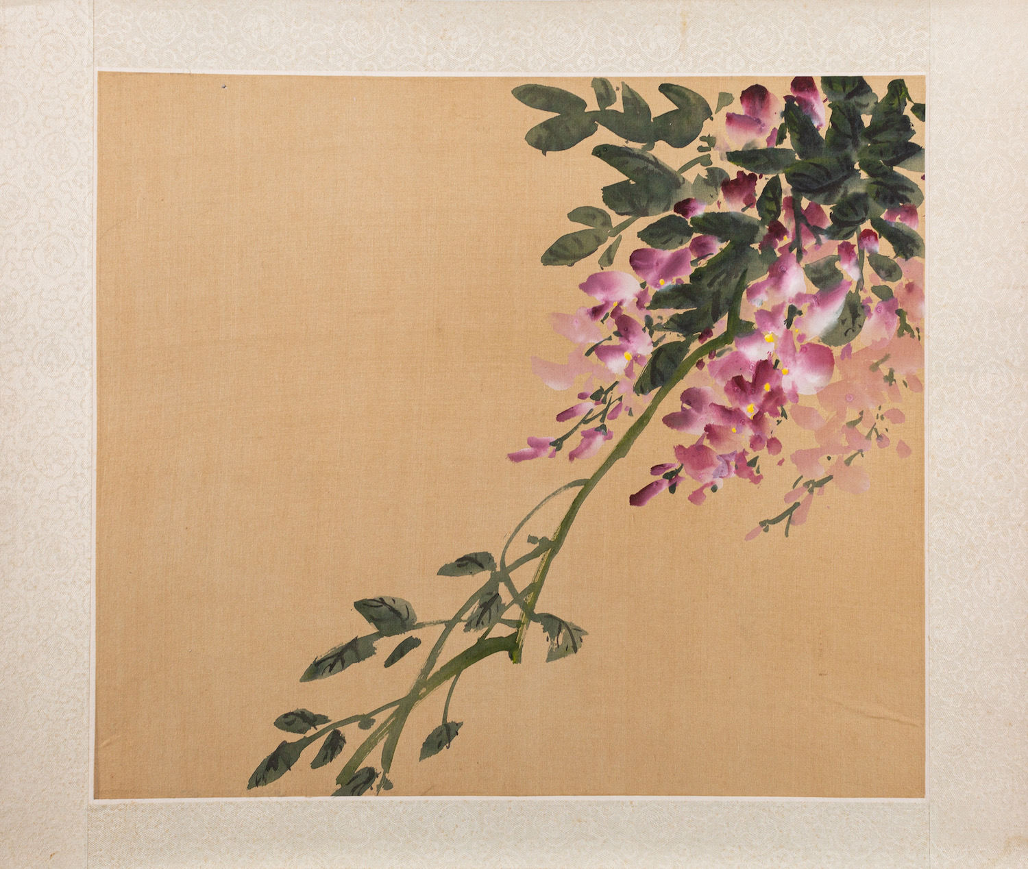 Chinese School, 19th Century - Twelve watercolours on silk of flowers, - Image 4 of 13