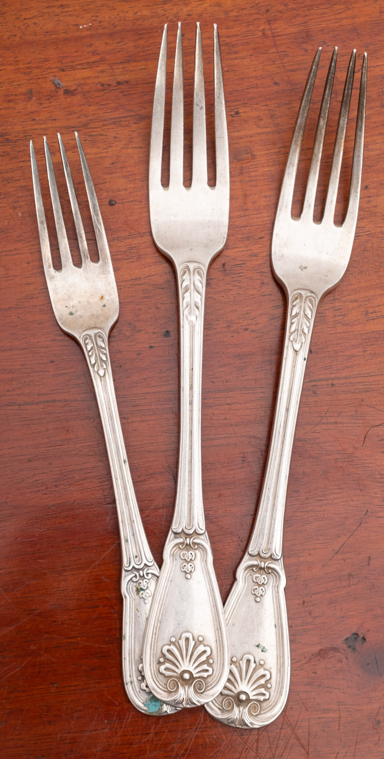 A 19th century Continental silver 800 standard flatware service, - Image 4 of 4