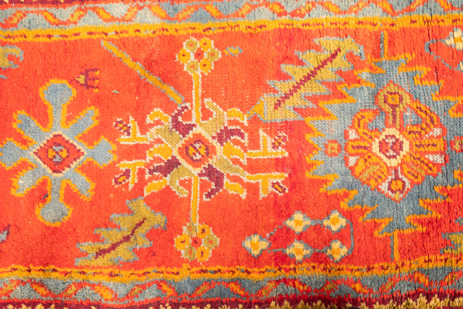 A Turkey runner of traditional design and colours with five geometric medallions, 342cm x 90cm, - Image 6 of 14