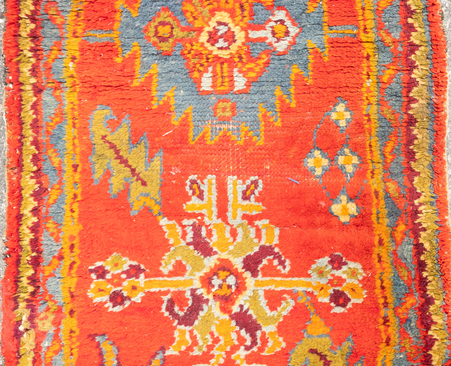 A Turkey runner of traditional design and colours with five geometric medallions, 342cm x 90cm, - Image 3 of 14