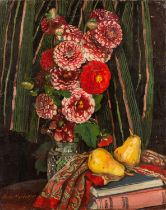 Two still life paintings , one by Helen Margaret Mackenzie (British,