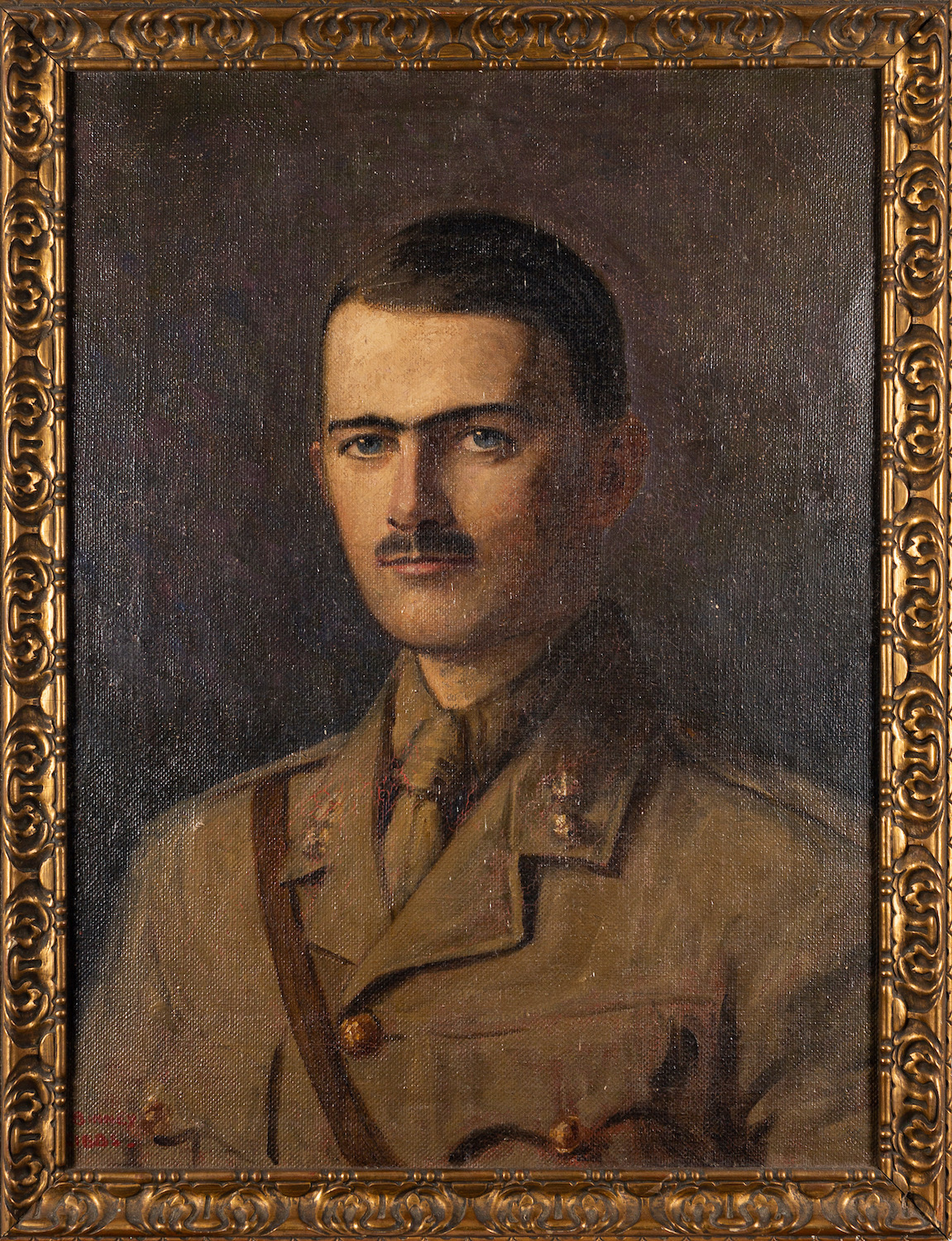 British School, 20th Century - Three portraits. A portrait of Lt. Col. J.G. - Image 2 of 3