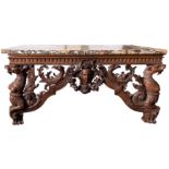 An Important George II carved pine Console Table, possibly attributed to a design by William Kent,