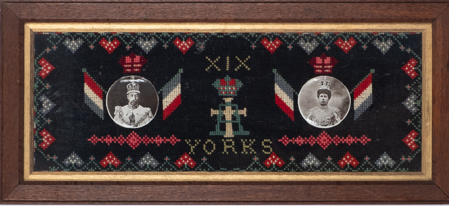 An WWI period needlework commemorative 'in memory of my cruise in China and Japan', - Image 2 of 6