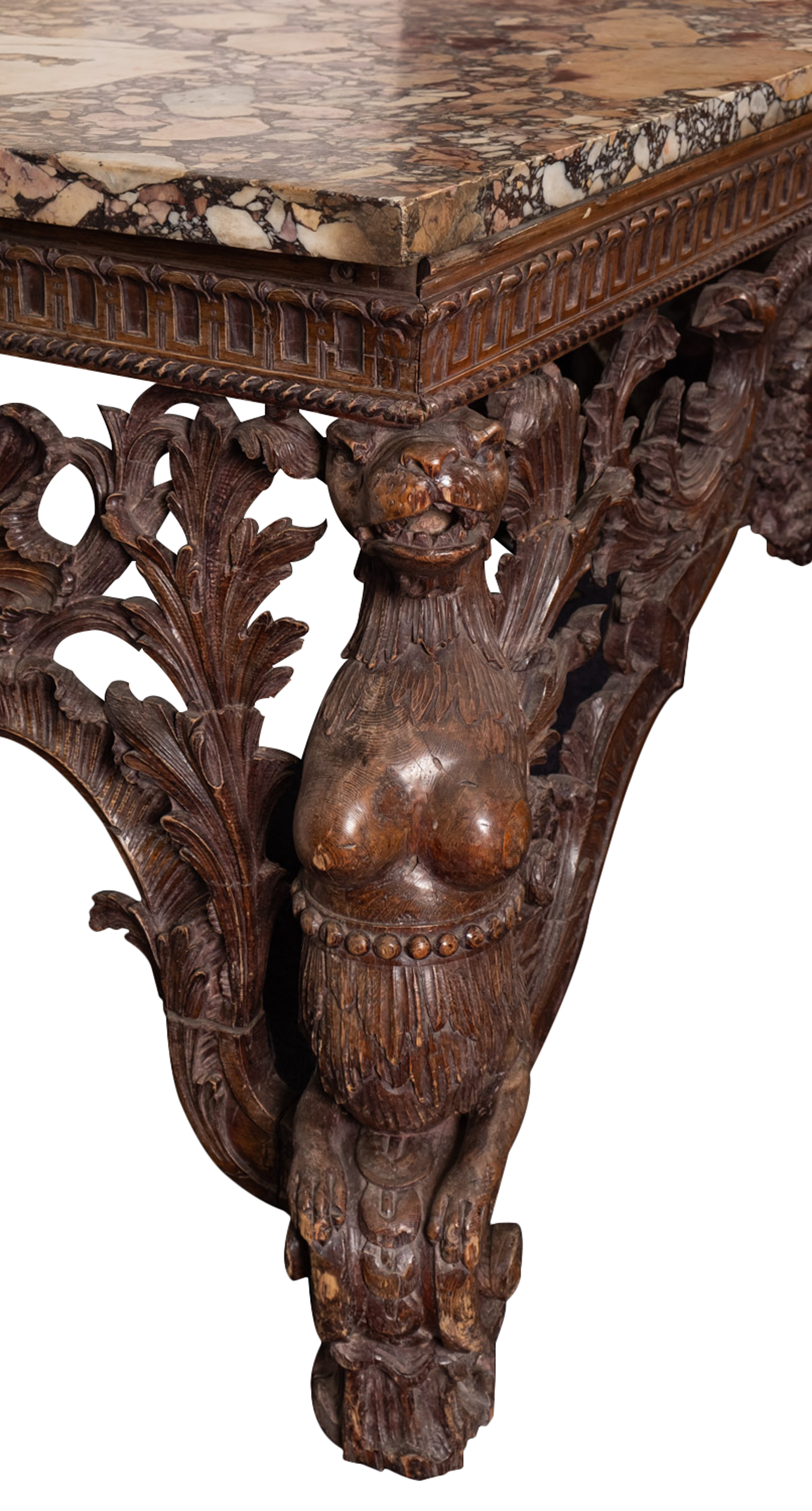 An Important George II carved pine Console Table, possibly attributed to a design by William Kent, - Image 13 of 13