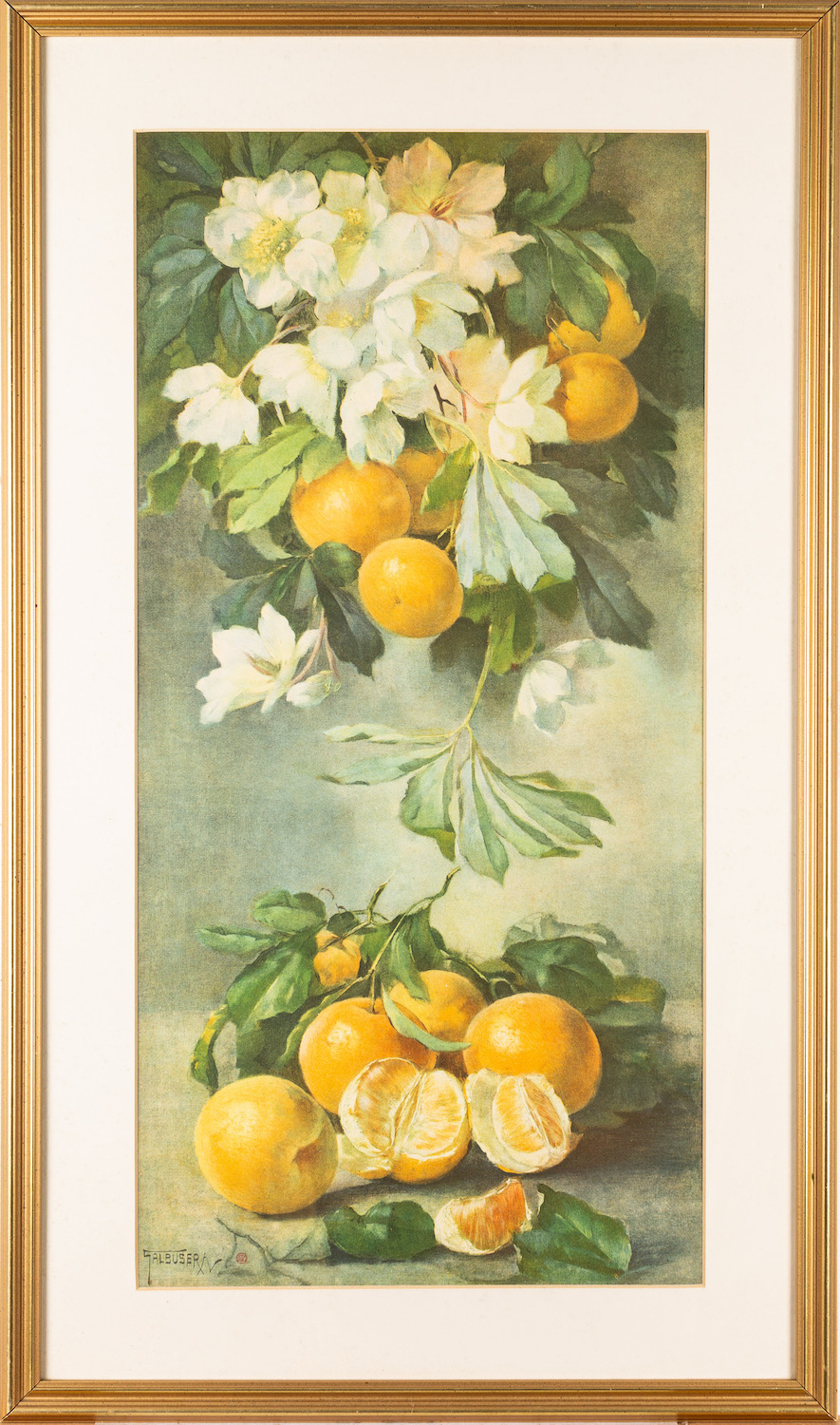 A collection of seven colour prints after paintings of still lifes of flowers and fruits - the - Image 7 of 7